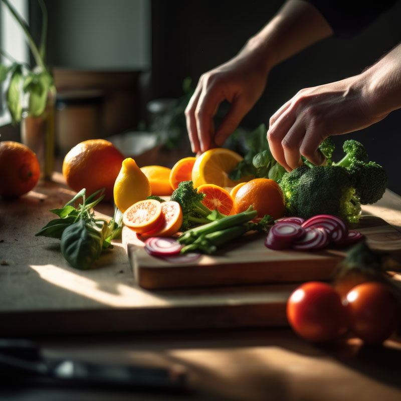 Gesundes Essen bereiten